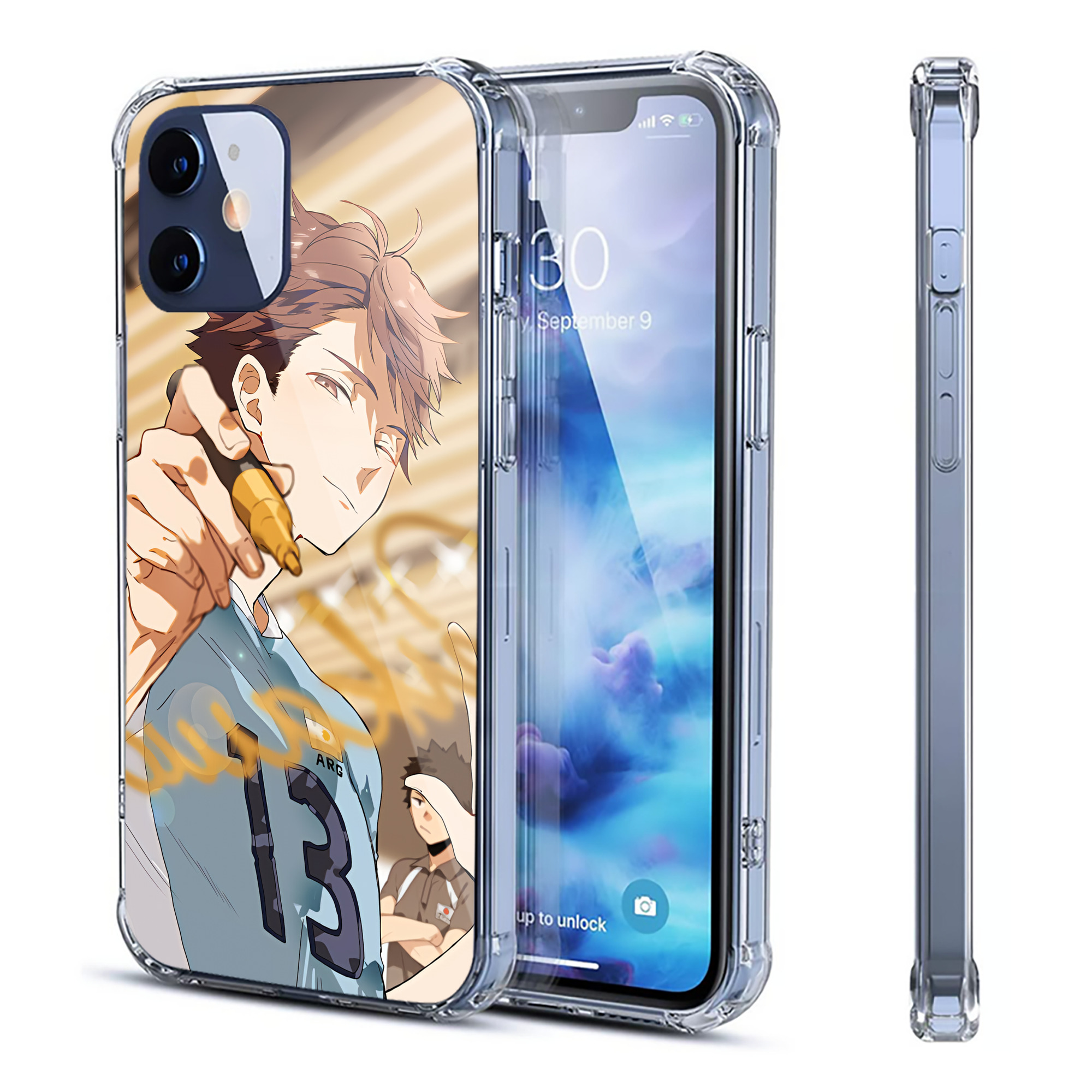 （画像用） ハイキュー!! Haikyu!! 【iPhone 12シリーズ対応】透明スマホケース（クリアソフトケース）